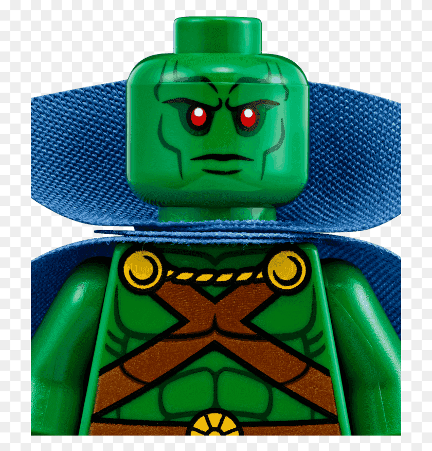 721x816 Dc Comics Super Heroes Lego Lego Марсианский Охотник Минифигурка, Игрушка, Символ, Робот Hd Png Скачать