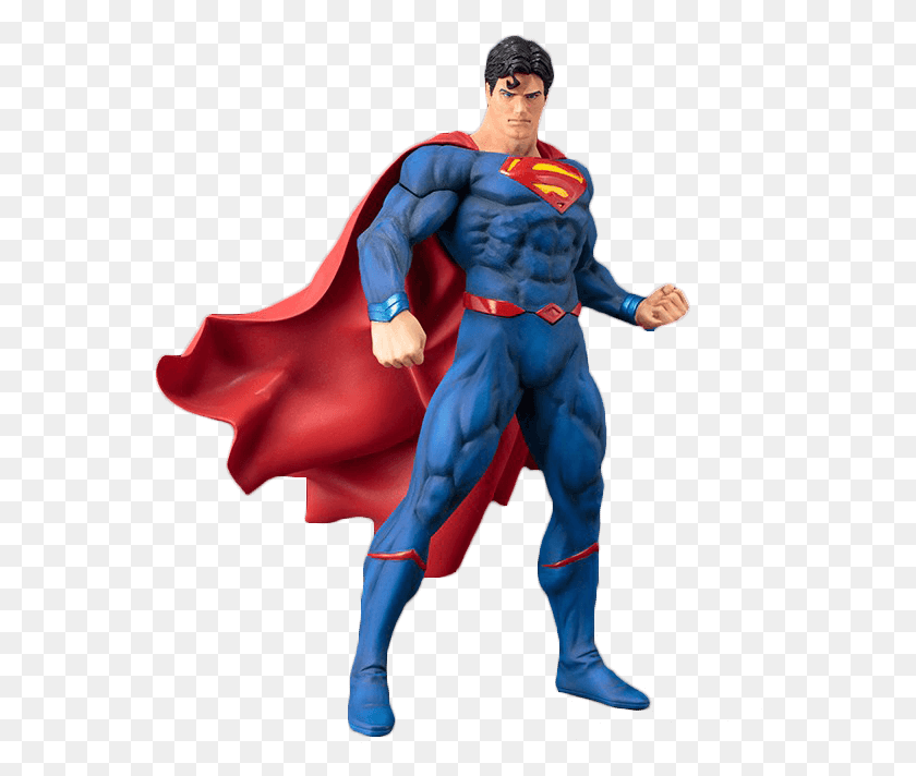 558x652 Dc Comics Superman Rebirth Artfx Series, Person, Human, Figurine HD PNG Download