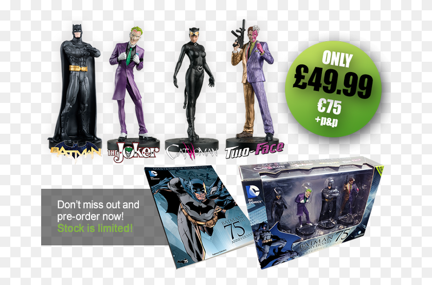 681x494 Dc Masterpiece Fig Coll Mag V1 Batman 75th Anniv, Person, Human, Poster HD PNG Download