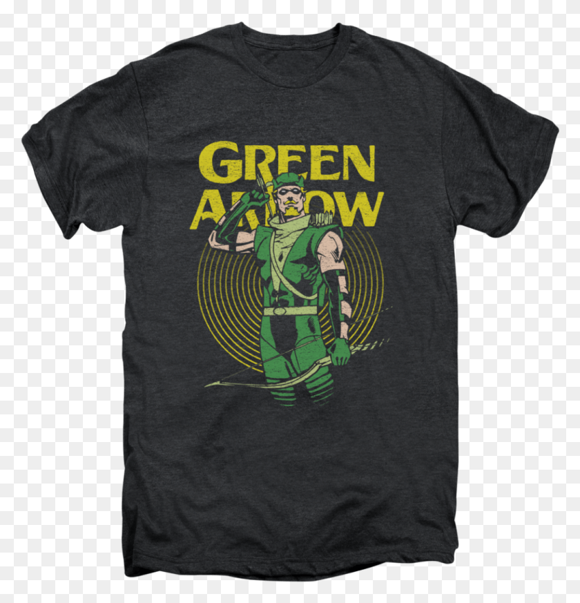 1031x1075 Dc Pull Green Arrow T Shirt In Smoke Heather Us Army, Clothing, Apparel, T-shirt HD PNG Download
