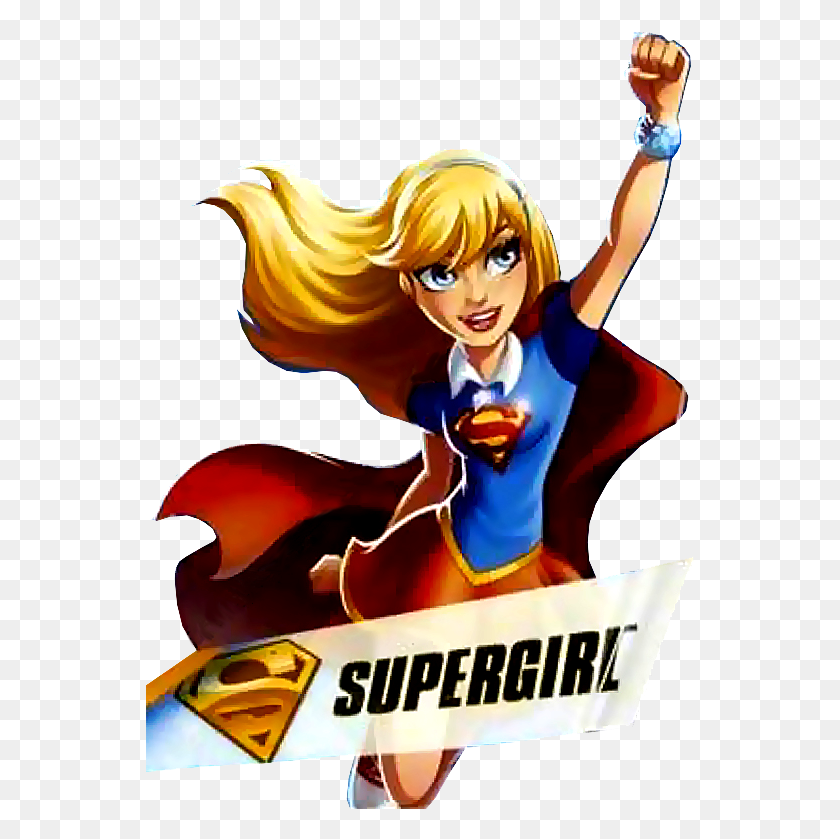 550x779 Dc Superhero Girls Super Girl, Person, Human, Poster HD PNG Download