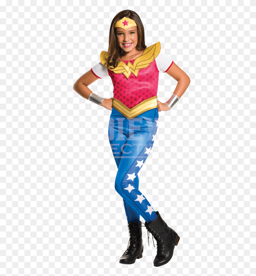 462x846 Dc Superhero Girls Disfraz De Mujer Maravilla Disfraz De Mujer Maravilla, Persona, Humano, Ropa Hd Png