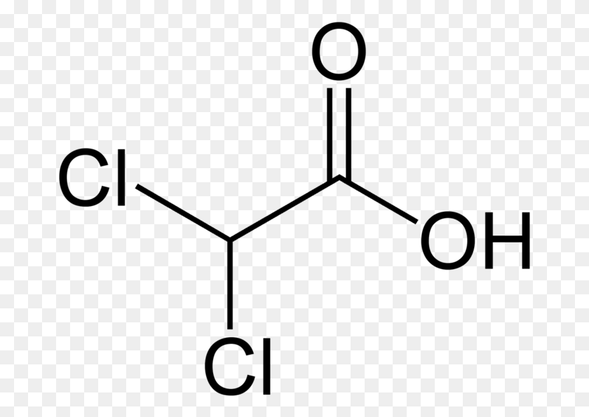 673x535 Dca Structural Formula Of Dichloroacetic Acid, Gray, World Of Warcraft HD PNG Download