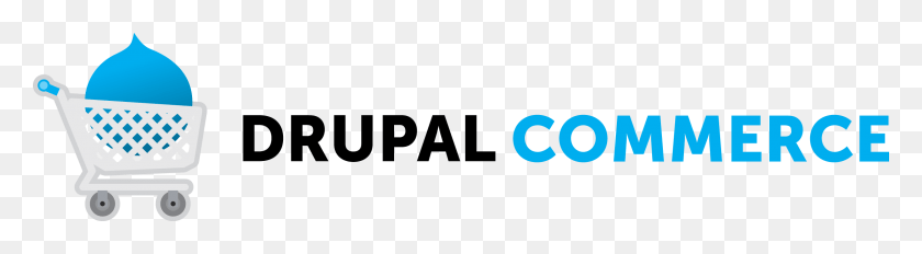 2453x541 Dclogo 2c On White 0 Drupal Commerce Logo, Text, Team Sport, Sport HD PNG Download