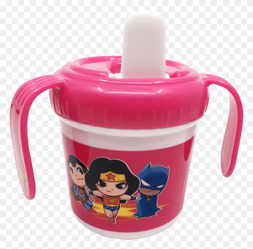 1167x1145 Dcsf Wonder Woman Training Mug Cartoon, Jug, Water Jug, Birthday Cake HD PNG Download