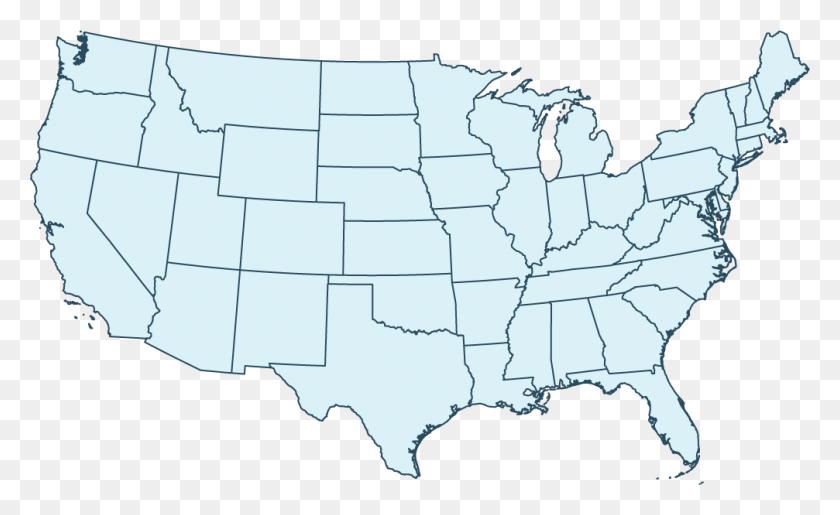 1007x588 Descargar Png Mapa De Estados Unidos En Blanco Png
