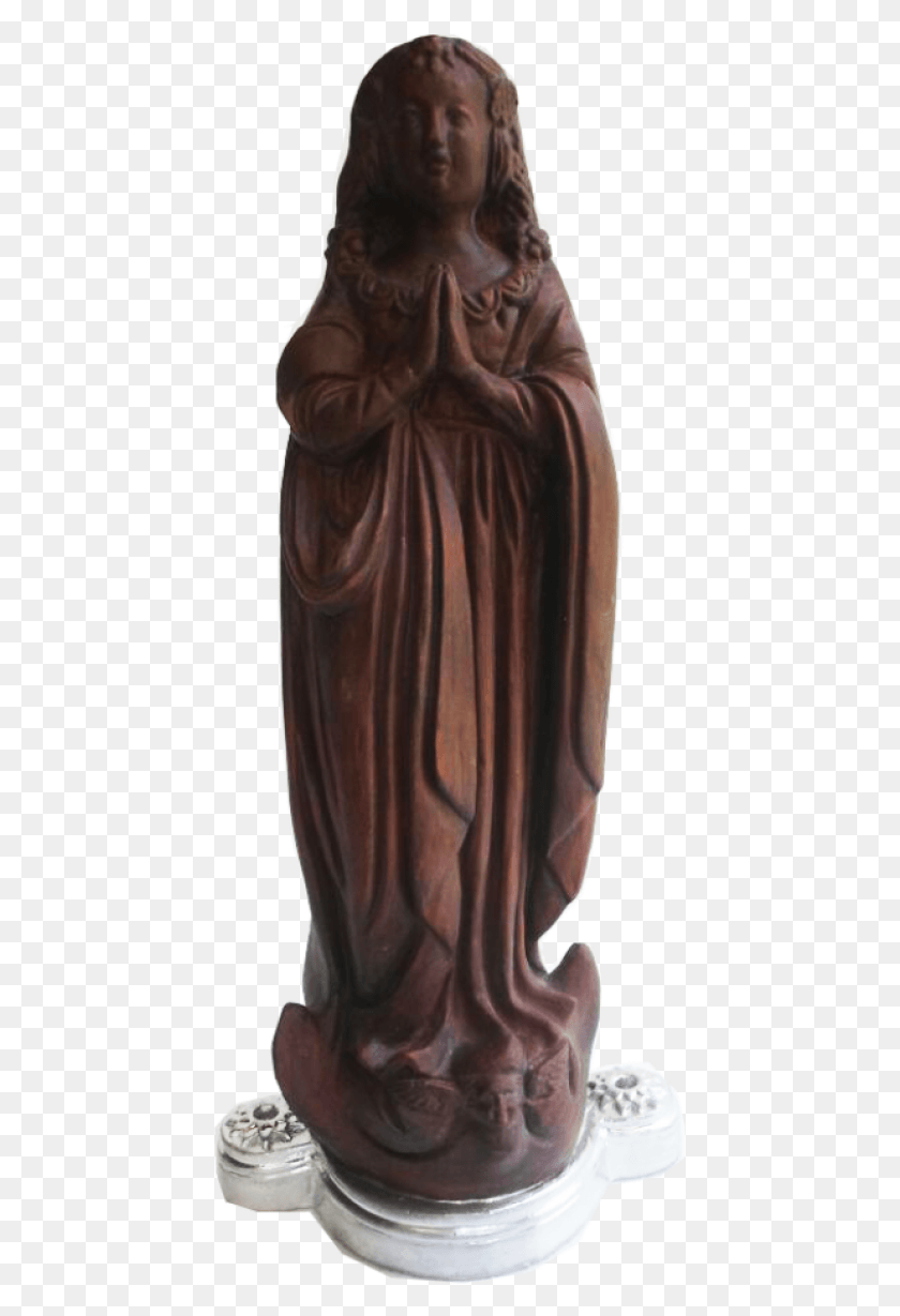 441x1169 De Aparecida Cabelo Grande Bronze Sculpture, Statue, Clothing HD PNG Download