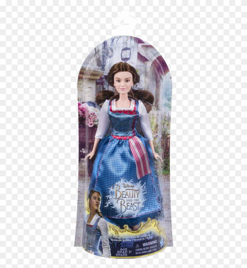 340x852 De Hasbro Inspirada En La Bella De Emma Watson Disney Princess Village Dress Belle, Doll, Toy, Person HD PNG Download