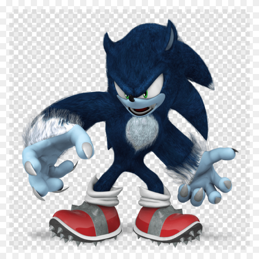 900x900 De Sonic Lobo Clipart Sonic The Hedgehog 3 Sonic Amp Sonic The Werehog Render, Toy, Clothing, Apparel HD PNG Download