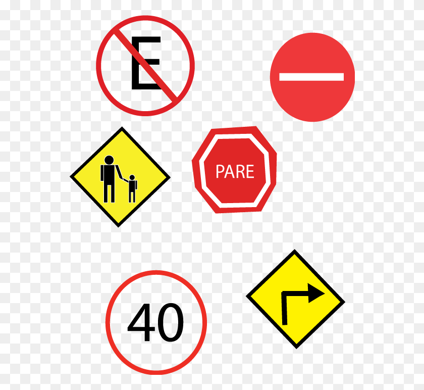 566x712 De Transito Traffic Sign, Symbol, Road Sign, Sign HD PNG Download