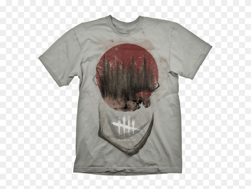 590x571 Dead By Daylight T Shirt Anniversary Artwork Dead By Daylight Shirt, Clothing, Apparel, T-shirt HD PNG Download