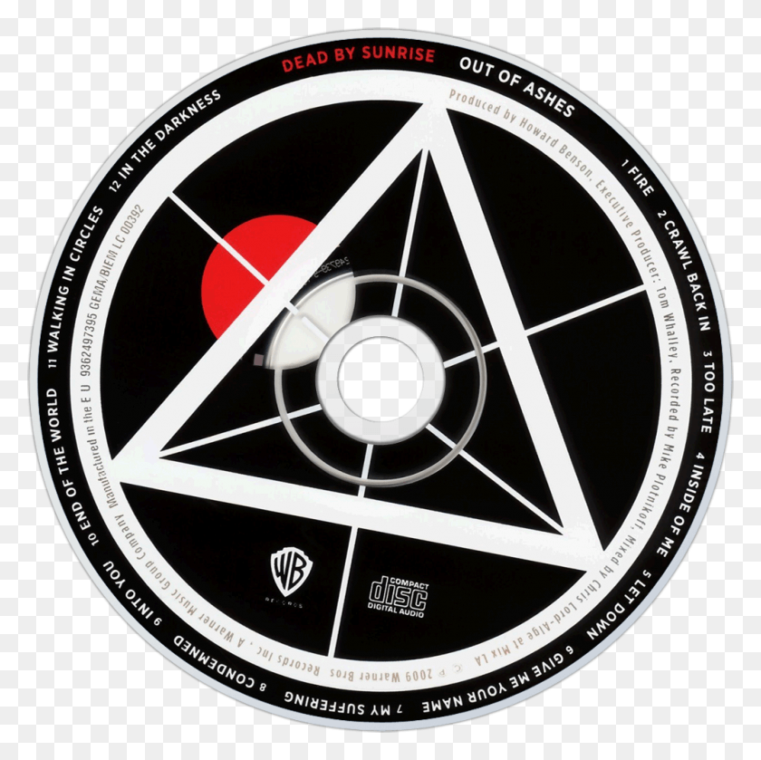 1000x1000 Dead By Sunrise Out Of Ashes Cd Disc Image Dead By Sunrise Out Of Ashes Cd, Clock Tower, Tower, Architecture HD PNG Download