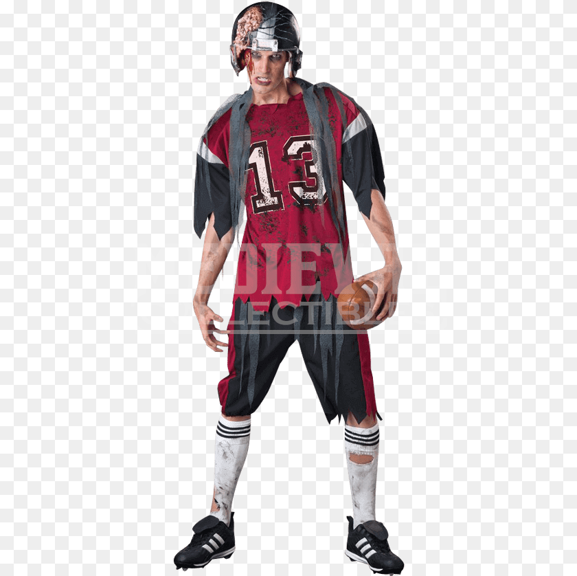 462x838 Dead Football Player Halloween Costume Halloween American Football Costumes, Shirt, Clothing, Adult, Person Clipart PNG