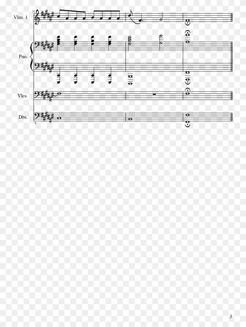 749x1058 Dead Island Sheet Music Composed By Giles Lamb 3 Of Sheet Music, Gray, World Of Warcraft HD PNG Download