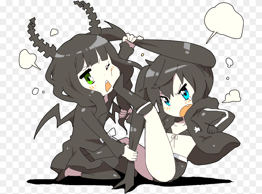 Dead Master And Black Rock Shooter Cute, Book, Comics, Publication, Person Clipart PNG