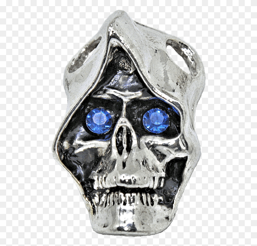 507x745 Dead Skull With Hood Skull, Jewelry, Accessories, Accessory HD PNG Download