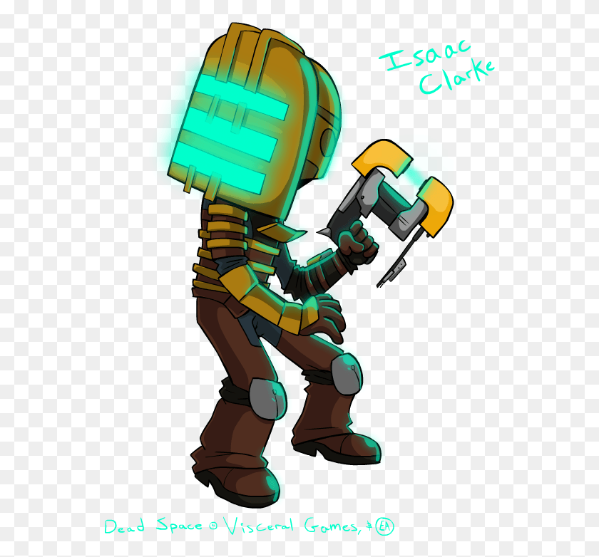 548x722 Dead Space Isaac Chibi, Robot, Costume, Person HD PNG Download
