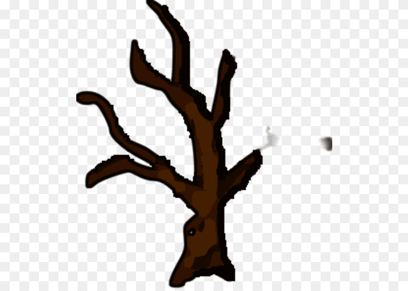 527x600 Dead Tree Clipart Small Clip Art Dead Tree, Plant, Wood, Person, Tree Trunk Sticker PNG