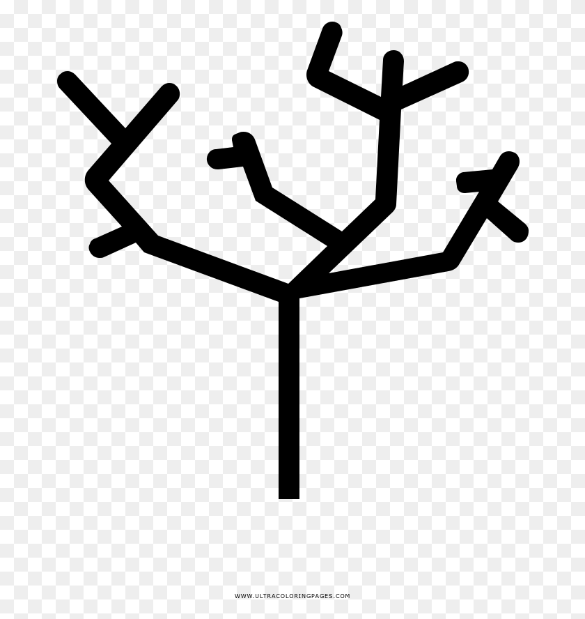 678x828 Dead Tree Coloring Page, Gray, World Of Warcraft HD PNG Download