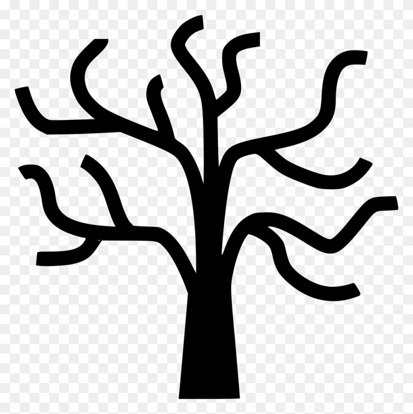 980x984 Dead Tree Comments Dead Tree Icon, Stencil, Antelope, Wildlife HD PNG Download