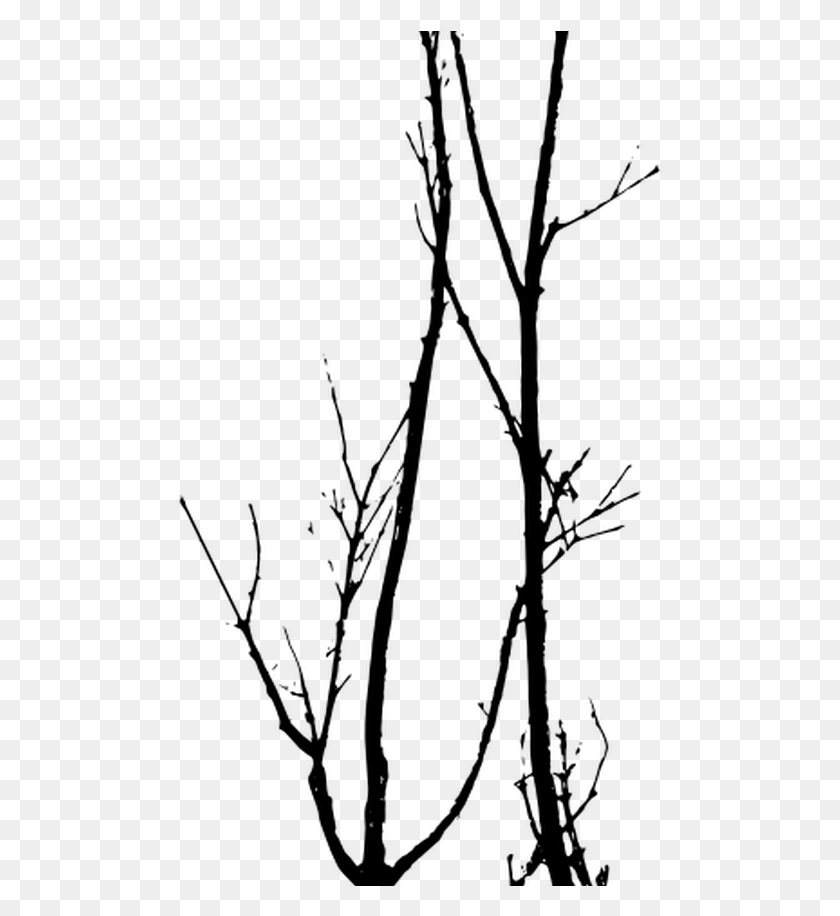 490x856 Dead Trees Vector Tree Silhouette Photoshop Line Art, Gray, World Of Warcraft HD PNG Download