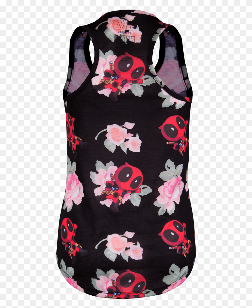 468x966 Deadpool And Roses Tank Top Pattern, Ropa, Vestimenta, Monedero Hd Png