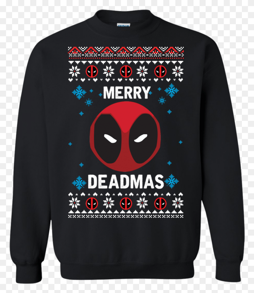 979x1143 Deadpool Christmas Sweater Tshirt Long Sleeve Harry Potter Christmas Pullover, Clothing, Apparel, Long Sleeve HD PNG Download