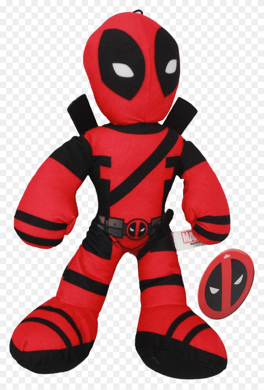 820x1242 Deadpool Clipart Black And White Deadpool Plush, Person, Human, Toy HD PNG Download