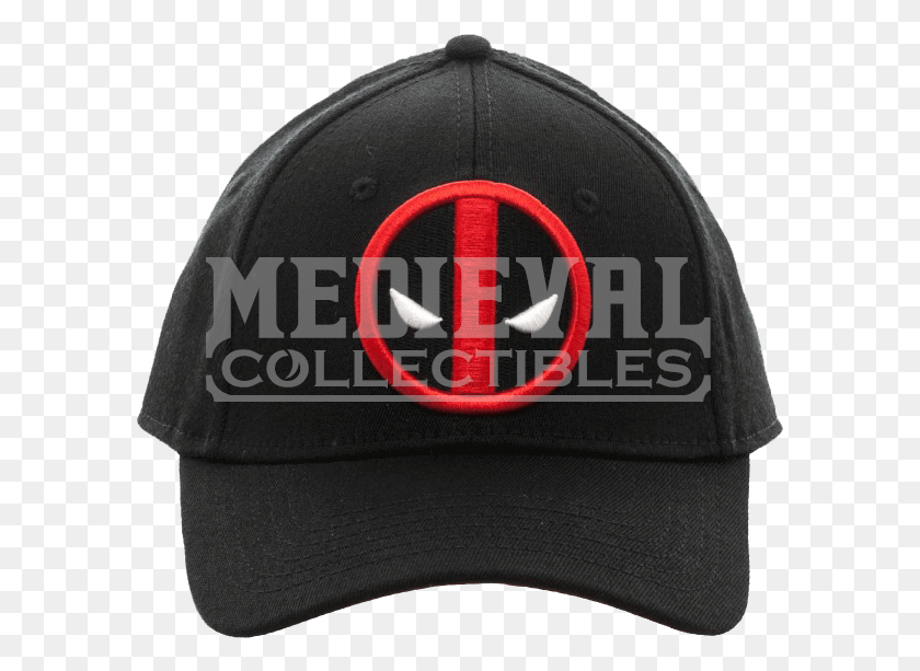 591x553 Deadpool Logo Black Flex Cap Baseball Cap, Clothing, Apparel, Hat HD PNG Download