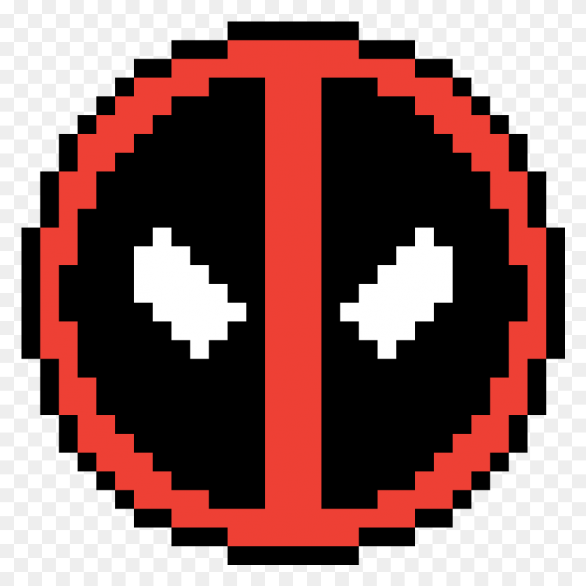 1074x1074 Descargar Png Deadpool Logo Pixel Pixel Art Planet, Símbolo, Alfombra, Armadura Hd Png