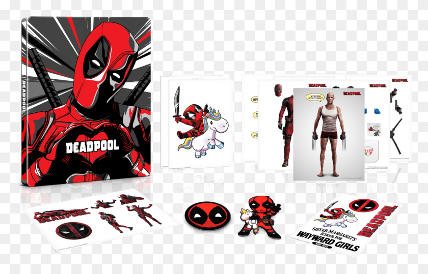 1071x658 Deadpool Two Year Anniversary Edition Blu Ray Announced Deadpool 2nd Anniversary Edition, Person, Human, Text HD PNG Download