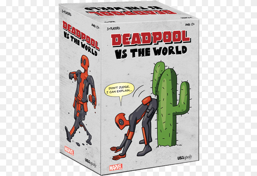 461x574 Deadpool Vs The World Card Game, Book, Comics, Publication, Person Sticker PNG