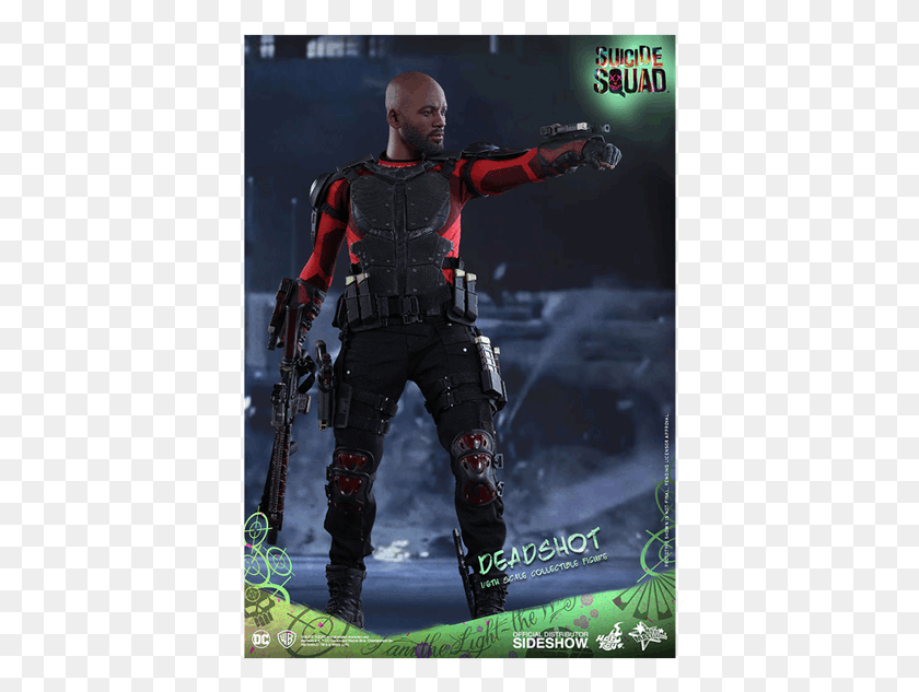 397x573 Deadshot 16 Scale Hot Toys Figure Hottoy Deadshot, Person, Human, Clothing HD PNG Download