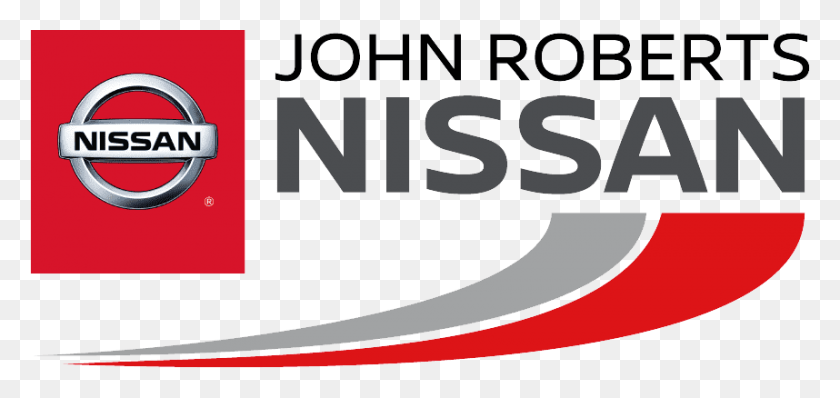 858x372 Dealer Logo John Roberts Nissan Logo, Text, Plant, Outdoors HD PNG Download