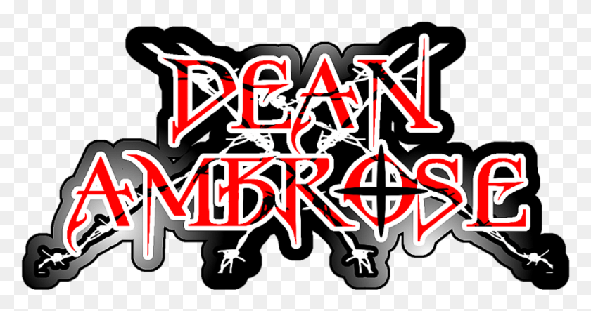 884x435 Dean Ambrose Logo Dean Ambrose Custom Logo, Graffiti, Text, Label HD PNG Download