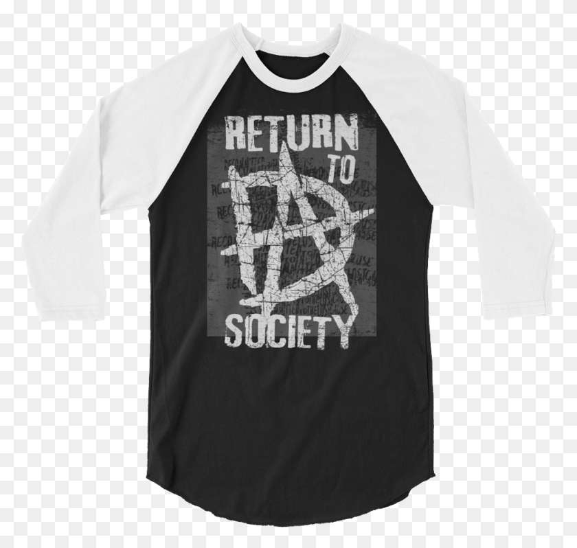 968x916 Dean Ambrose Return To Society 34 Sleeve Raglan, Clothing, Apparel, Long Sleeve HD PNG Download