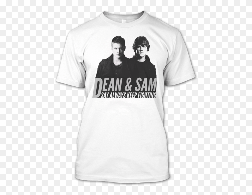 481x590 Dean Y Sam Dicen Siempre Sigan Peleando Sobrenatural Grinch Christmas T Shirt, Ropa, Vestimenta, Camiseta Hd Png