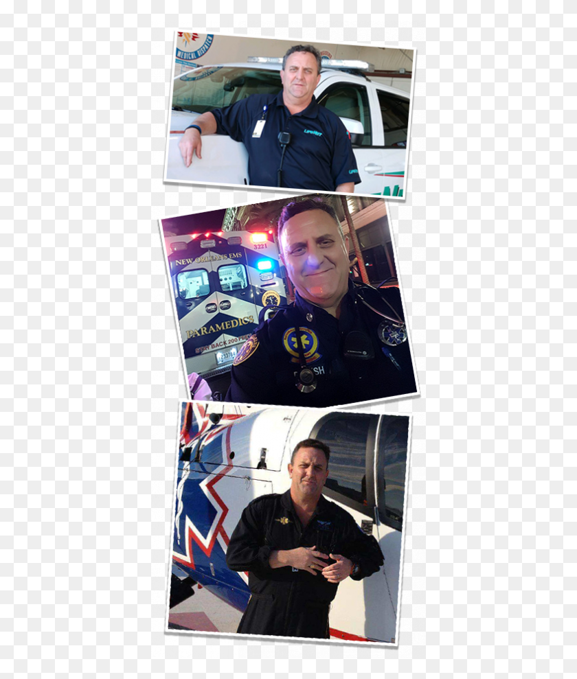 400x929 Dean Rush Lifenet Ems Paramédico Carrera Collage Selfie, Persona, Oficial, Uniforme Militar Hd Png