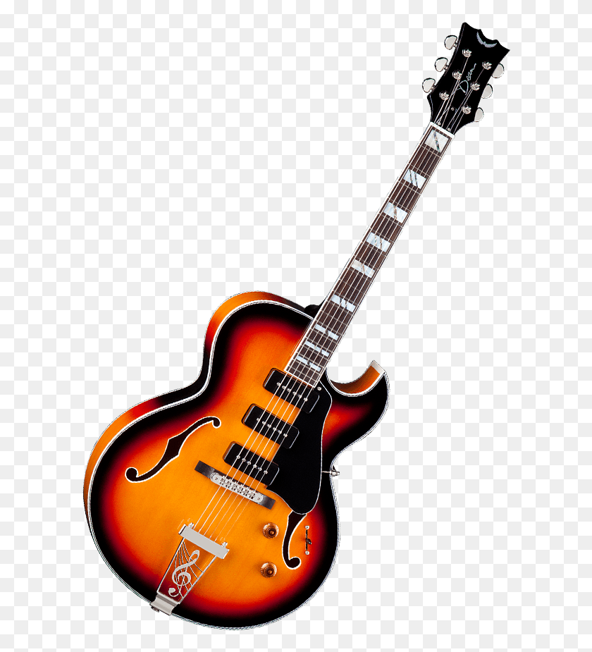 608x865 Dean Sunburst Guitarra Png