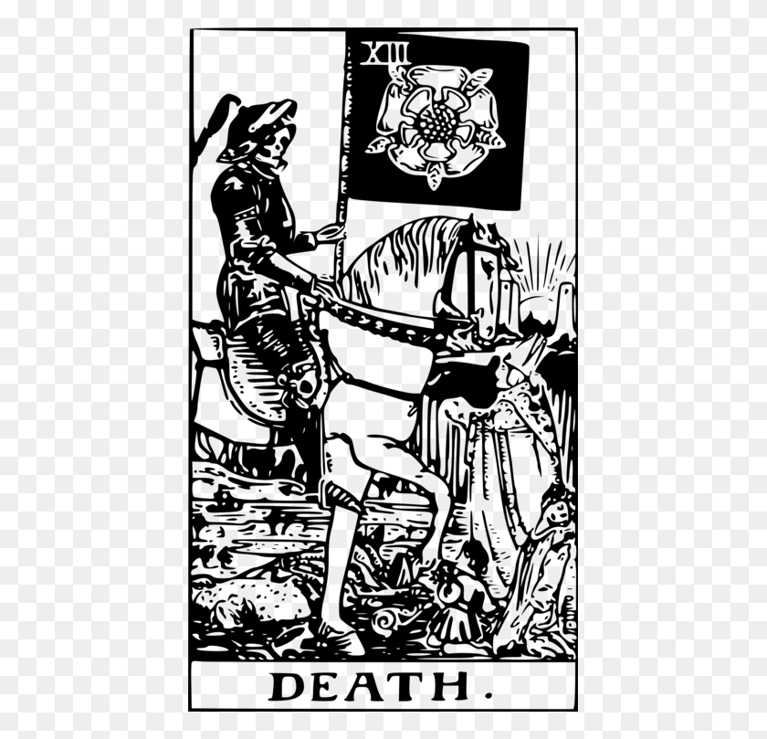 427x749 Смерть Дракон Таро Старшие Арканы Игральные Карты Таро Смерть, Серый, Мир Варкрафта Png Скачать