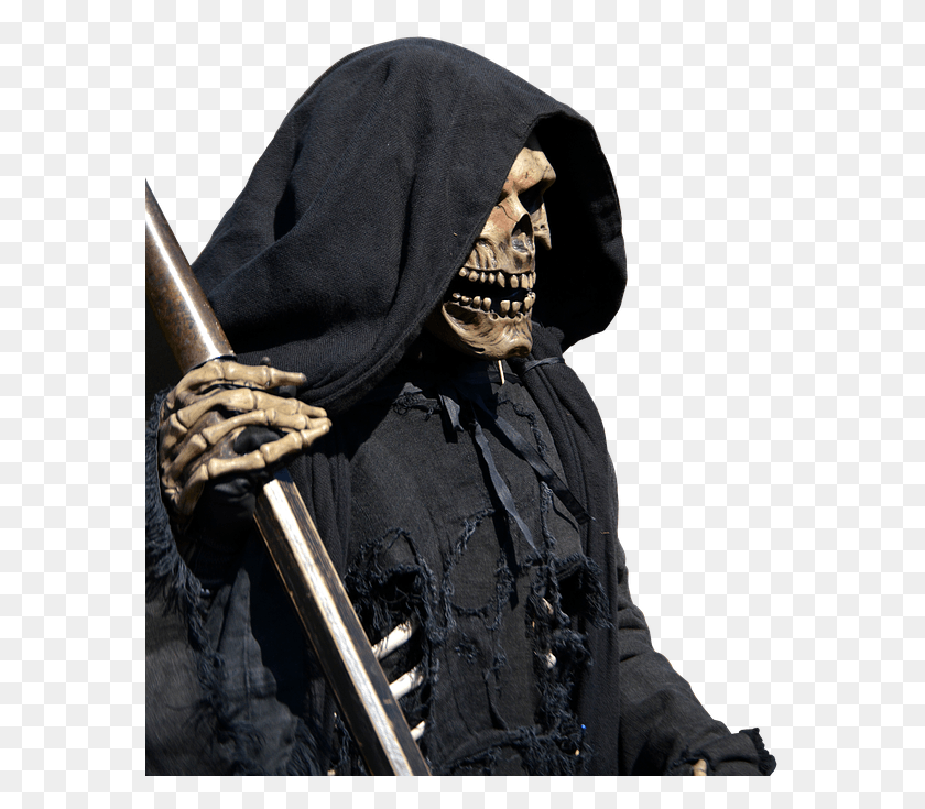 577x675 Death Grim Reaper Mystical Scary Creepy Horror Death, Clothing, Apparel, Person HD PNG Download