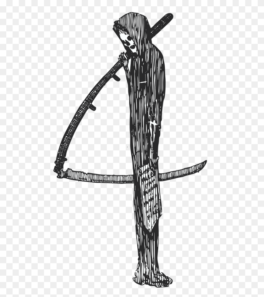 500x888 Death Grim Reaper Scythe, Weapon, Weaponry, Cross HD PNG Download