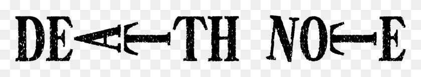 1465x179 Descargar Png Death Note Logo Death Note Logo Render, Número, Símbolo, Texto Hd Png