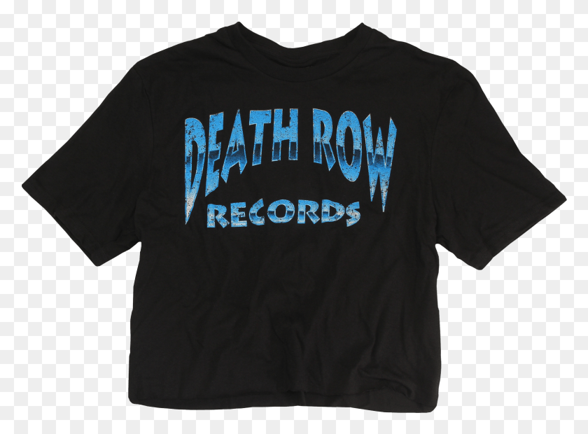1541x1107 Death Row Records Crop Black T Shirt 25 Active Shirt, Clothing, Apparel, Sleeve HD PNG Download