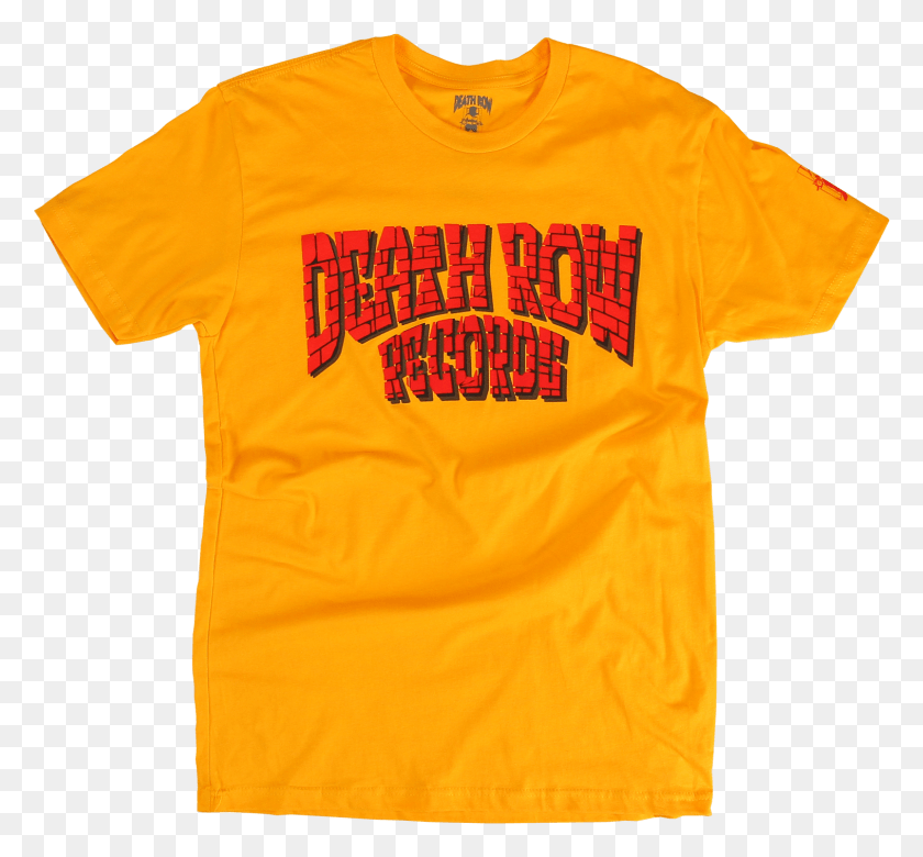 1515x1399 Death Row Records Yellow T Shirt 30 Red Wings Baseball Logo, Clothing, Apparel, T-shirt HD PNG Download