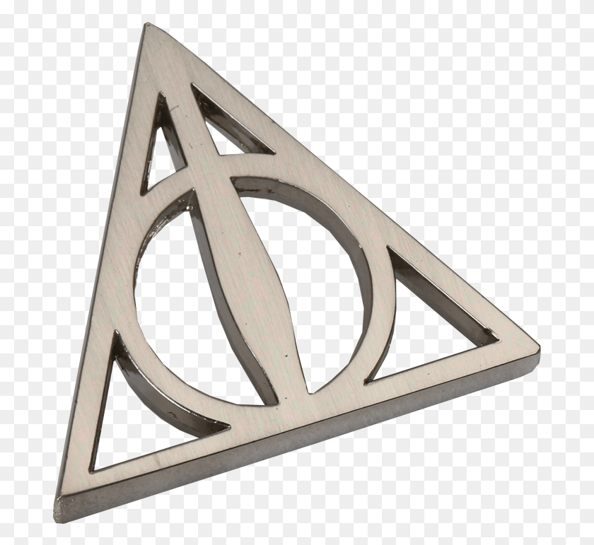 691x711 Deathly Hallows Pin Badge Deathly Hallows Pin, Triangle, Symbol, Star Symbol HD PNG Download