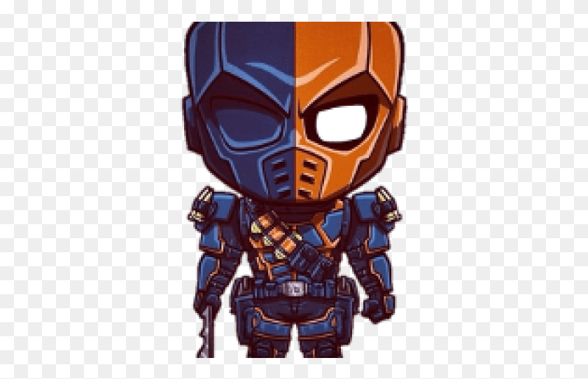 327x481 Deathstroke Chibi, Mask HD PNG Download