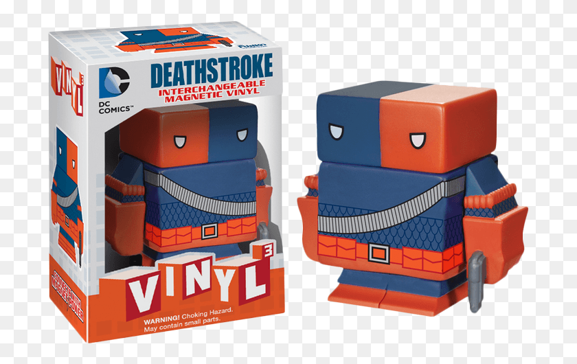 700x470 Deathstroke Vinyl Cubed Figure Action Figure, Toy, First Aid, Bandage HD PNG Download