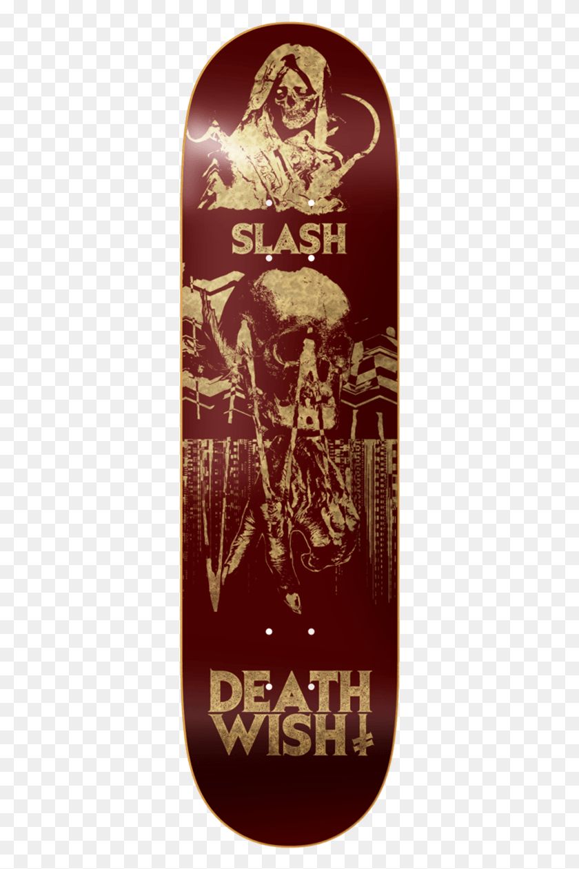 320x1201 Descargar Png Deathwish Slash Colors Of Death Ii Skateboard Deck, Tree, Plant, Building Hd Png