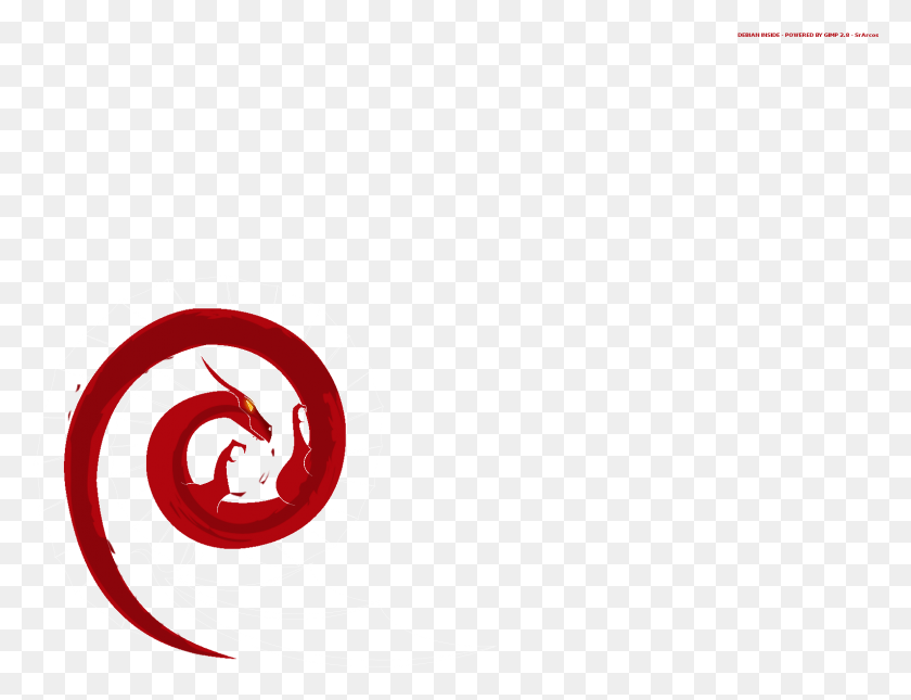 1591x1194 Debian Gnulinux, Спираль, Катушка, Животное Hd Png Скачать